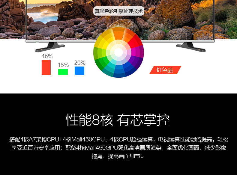 
                                        康佳(KONKA) LED48U60 48英寸 国品电视 全高清智能网络平板液晶电视机                