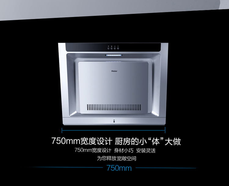 
                                                            海尔（Haier）360°立体拢烟 低噪音侧吸式油烟机 CXW-200-C150                