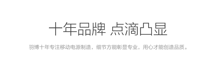 羽博 20000毫安 S9 双USB输出 移动电源/充电宝 白色 通用手机平板 数据线座充组合套装