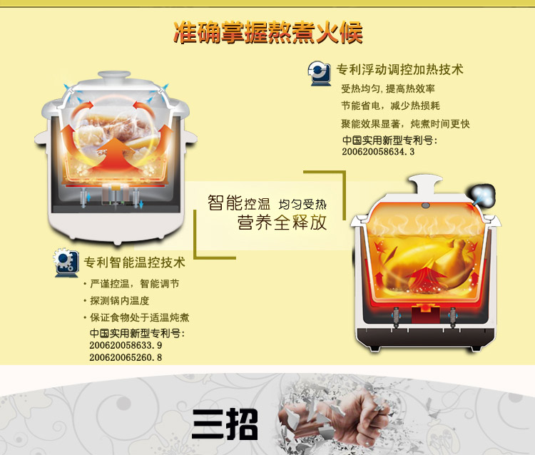 
                                        天际(TONZE)ZZG-W550T电炖锅煮粥锅5L                