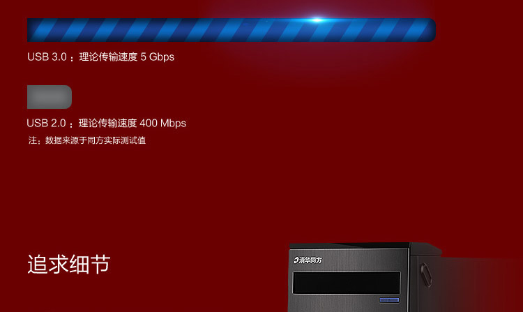 清华同方（THTF）精锐X700-BI05 19英寸 台式电脑(i3-4160 4GB 500G 双PCI 后置COM 前置4口USB Win7）
