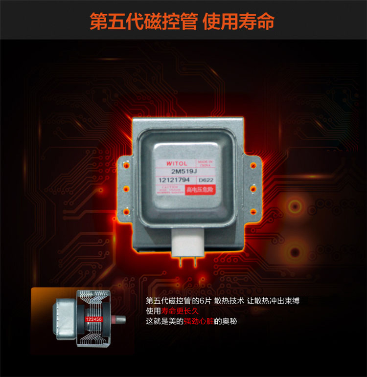 美的（Midea）X3-L232A微波炉23L 
