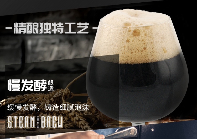 斯汀姆steambrew精酿黑啤酒帝国世涛500ml12听德国原罐进口浓烈焦香