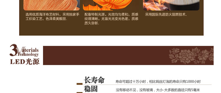 比月照明 现代中式灯具新古典海洋布艺客厅餐厅装饰酒吧吊灯3339 白色50cm 52cm