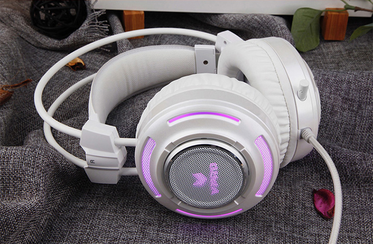 雷柏(rapoo)vh600 usb7.1声道 电竞游戏耳机 游戏耳麦 黑色