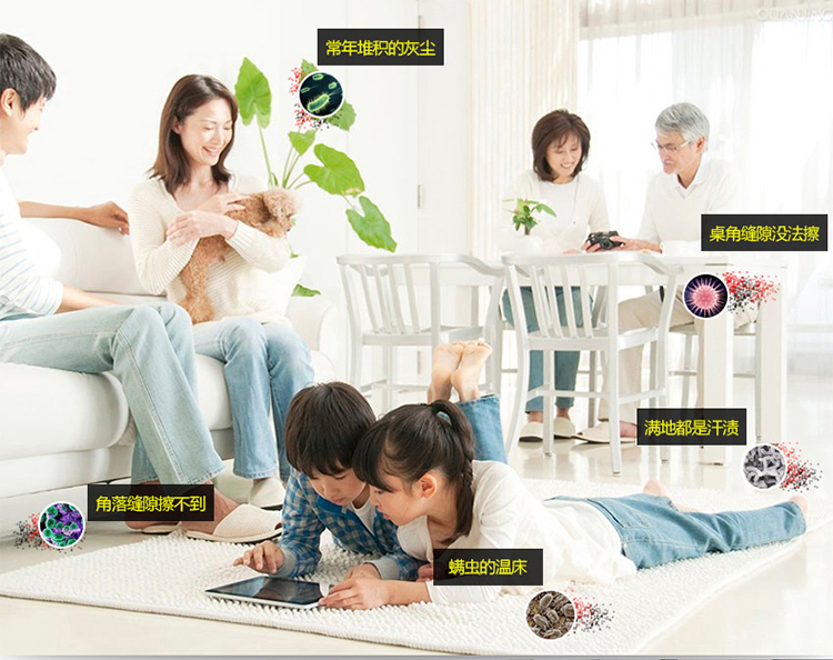 
                                        小田（Xiotin）7688M分体式蒸汽拖把 家用多功能清洁 吸尘器好搭档                