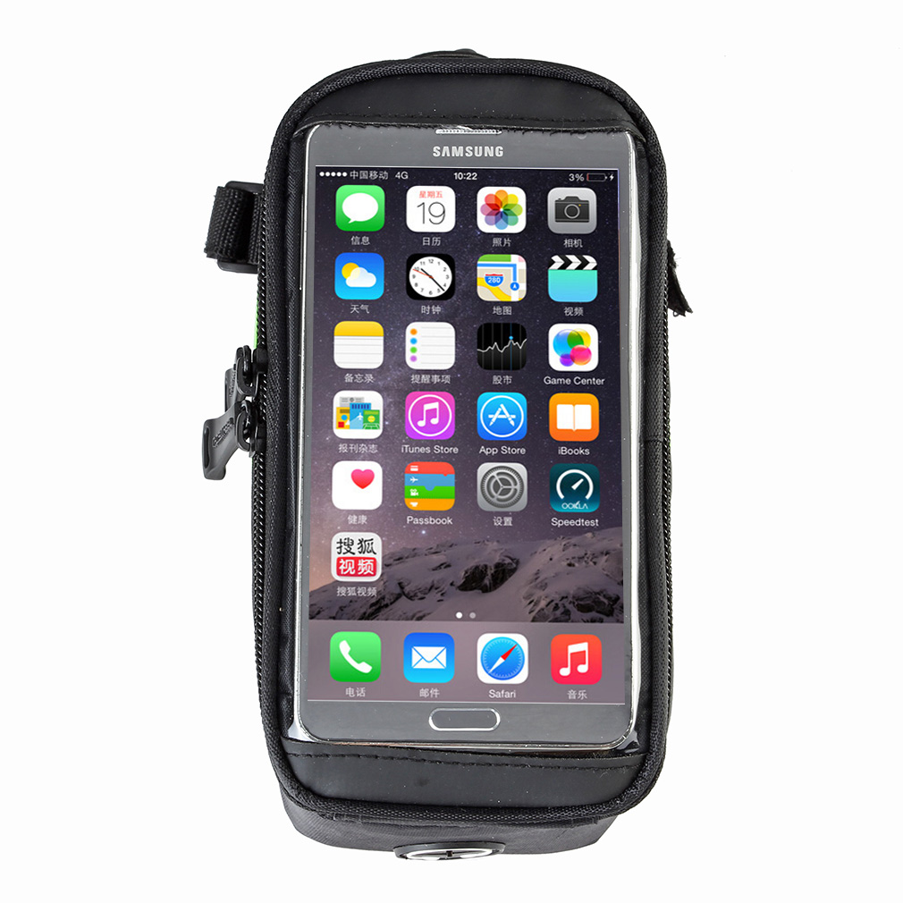 Bicycle Cycling Bike Front Top Frame Pannier Tube Bag Case Pouch For Smart Phone