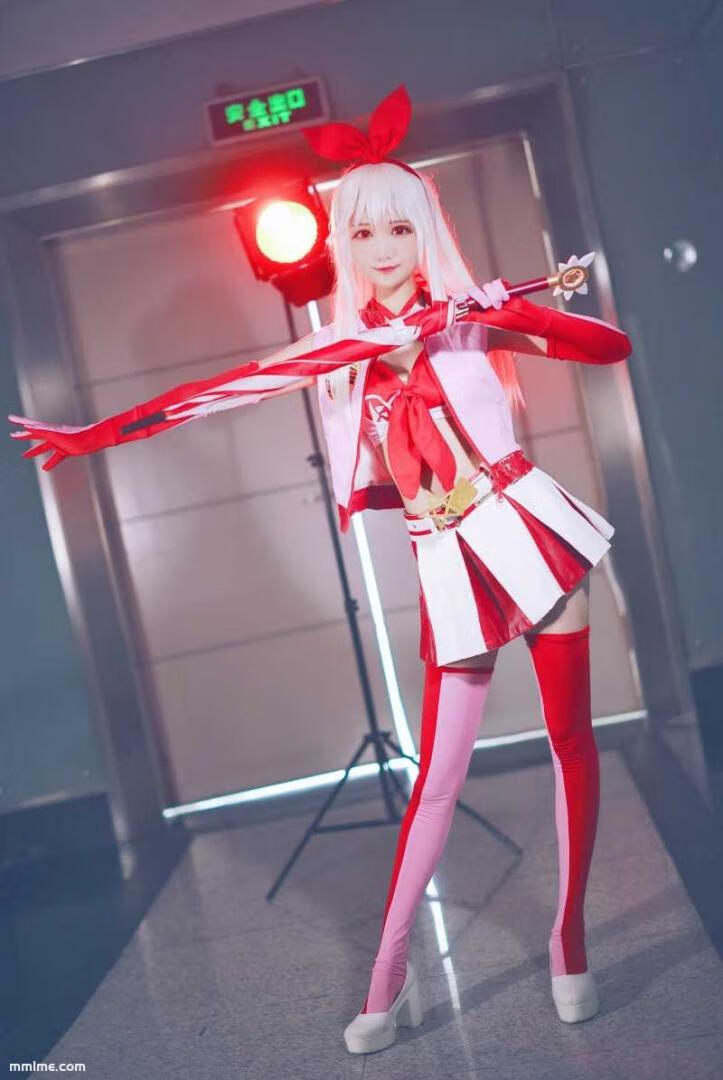 图片[2]-羽天Shine - NO.62 魔法少女伊莉雅赛车娘 [9P11MB]-美了么