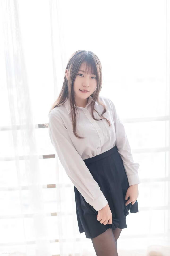 图片[10]-[风之领域] NO.048 百褶裙黑丝 写真集[45P]-美了么