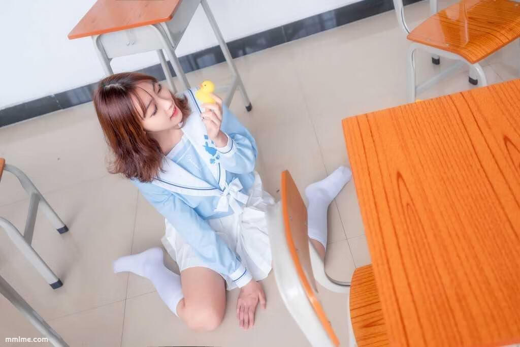 图片[10]-《小黄鸭与白丝》 [喵糖映画] VOL.009 写真集[43P]-美了么