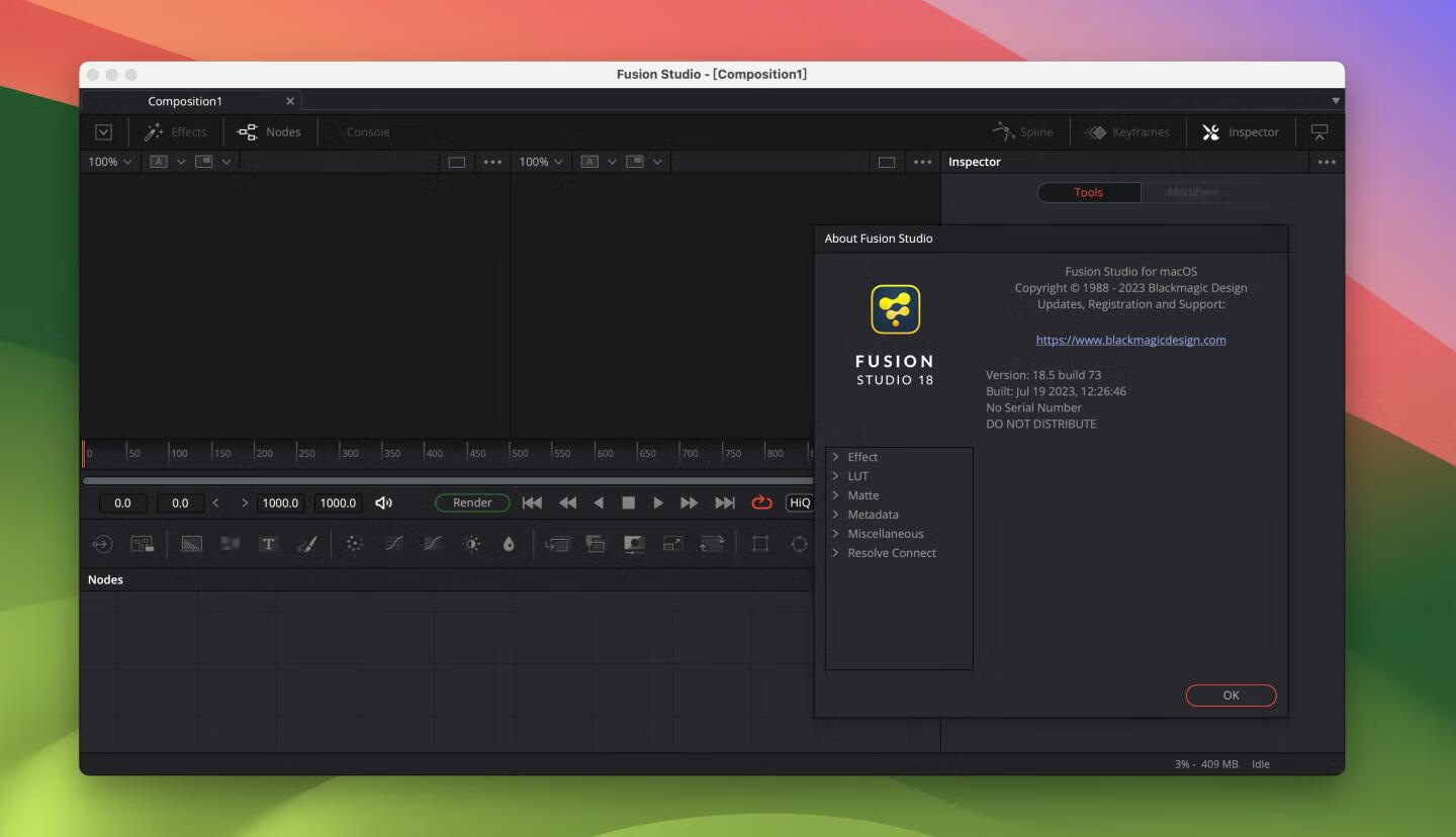 Blackmagic Fusion Studio 18 for Mac v18.5正式激活版 影视特效合成软件
