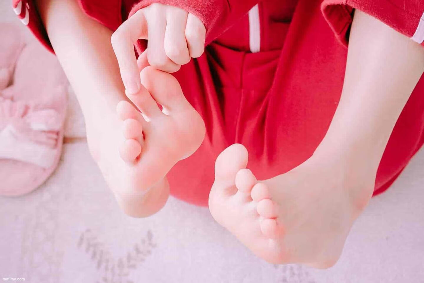 图片[2]-眼酱大魔王w NO.007 补丁 蝴蝶结黑丝 裸足 兽耳 [43P-63MB]-美了么