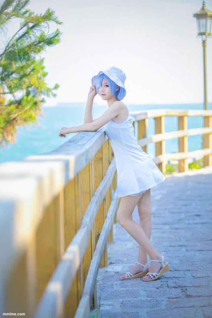 图片[2]-羽天Shine - NO.25 RE从零开始的异世界生活COS可爱蕾姆白裙~ [11P9MB]-美了么