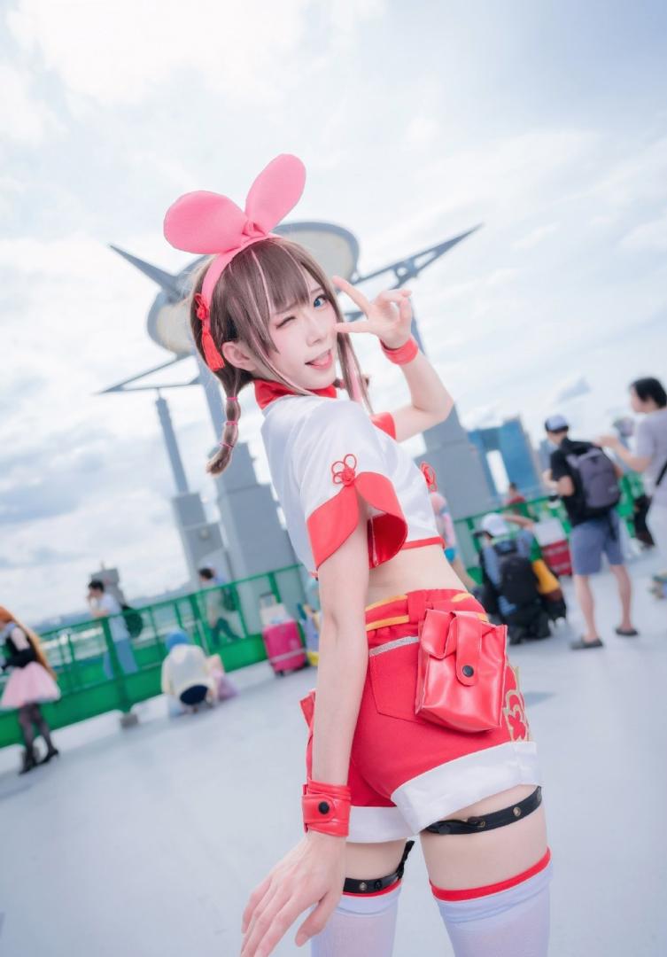 甜美粉嫩cosplay萝莉诱人图片-美了么