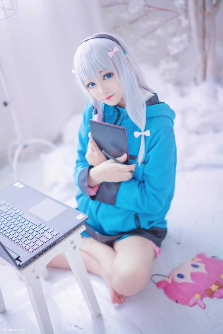 图片[3]-羽天Shine - NO.40 埃罗芒阿老师可爱和泉纱雾COS [12P9MB]-美了么