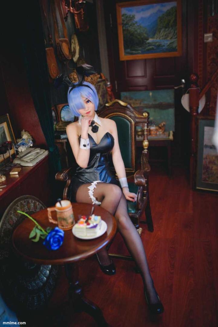 图片[2]-羽天Shine - NO.31 RE从零开始的异世界生活COS蕾姆御姐制服咖啡厅里的蕾姆也很努 [12P16MB]-美了么