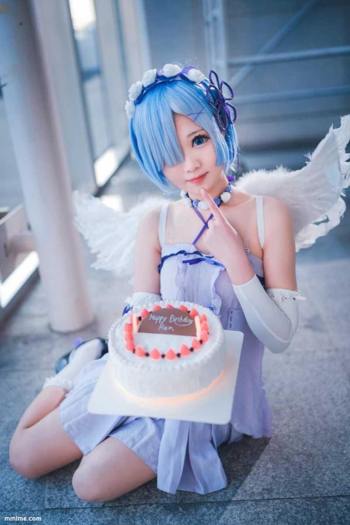 图片[2]-羽天Shine - NO.34 -RE从零开始的异世界生活可爱COS蕾姆可爱绝对领域手か场照 [9P10MB]-美了么