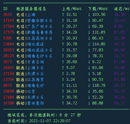 良心云香港轻量三区的测速