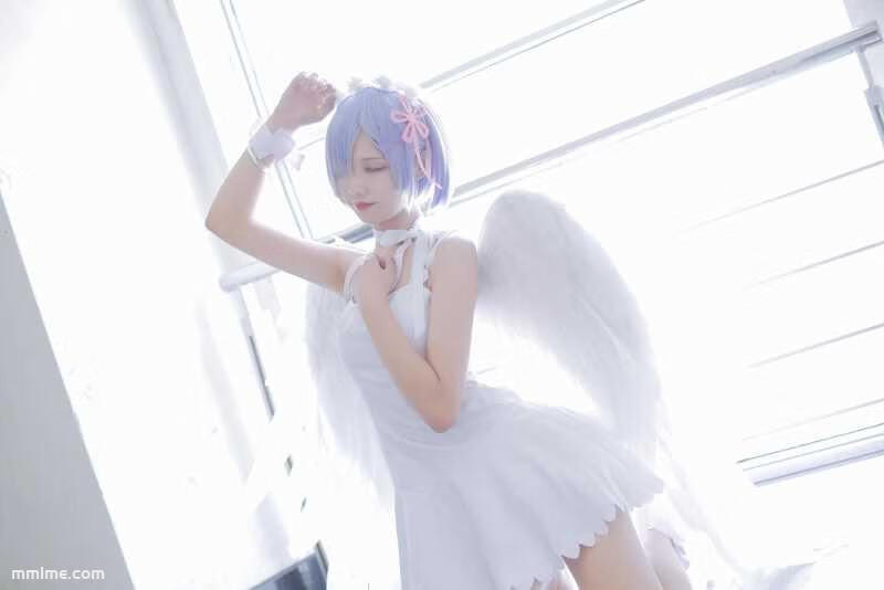 图片[3]-羽天Shine - NO.54 蕾姆鬼天使漫展场照~ [12P6MB]-美了么