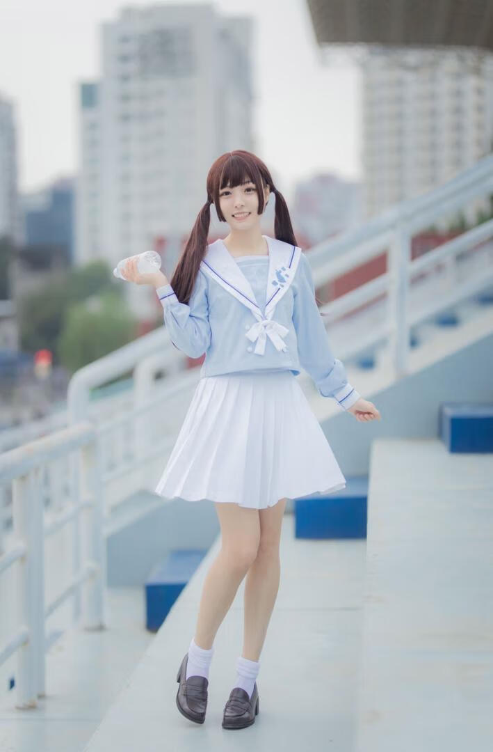 [少女图]-水色爱丽丝 JK制服-美了么