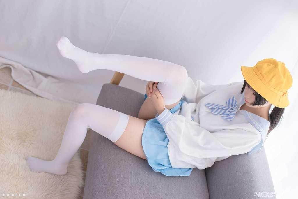 图片[9]-《黄帽学妹的白丝》 [轻兰映画] SPL.008 写真集[98P]-美了么