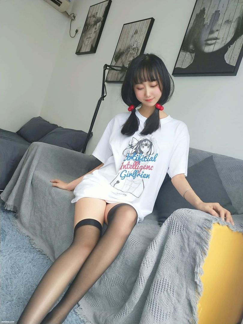 NO.52-木绵绵OwO - NO.52 智能型彼女 T恤 [22P-9MB]-美了么