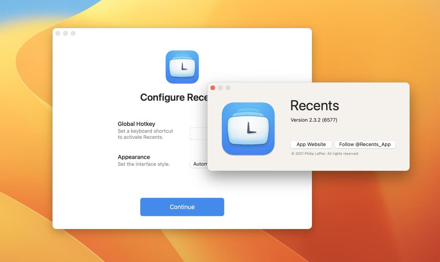 Recents for Mac v2.3.2免费版 文件快速启动器