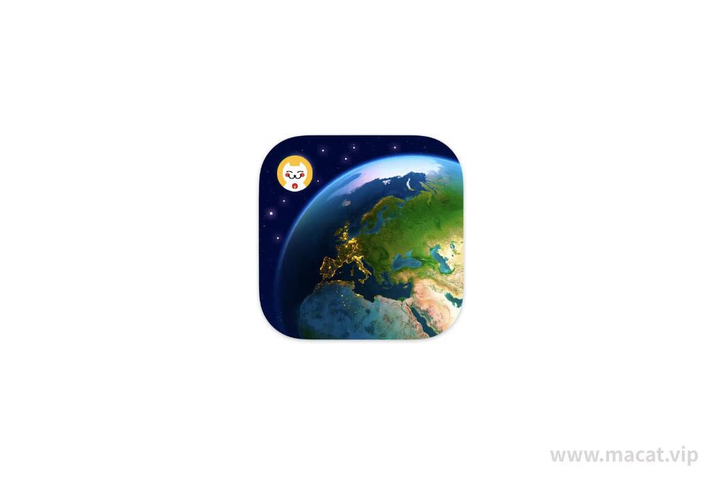 Earth 3D for Mac v8.1.2免激活版 3D地球模拟软件