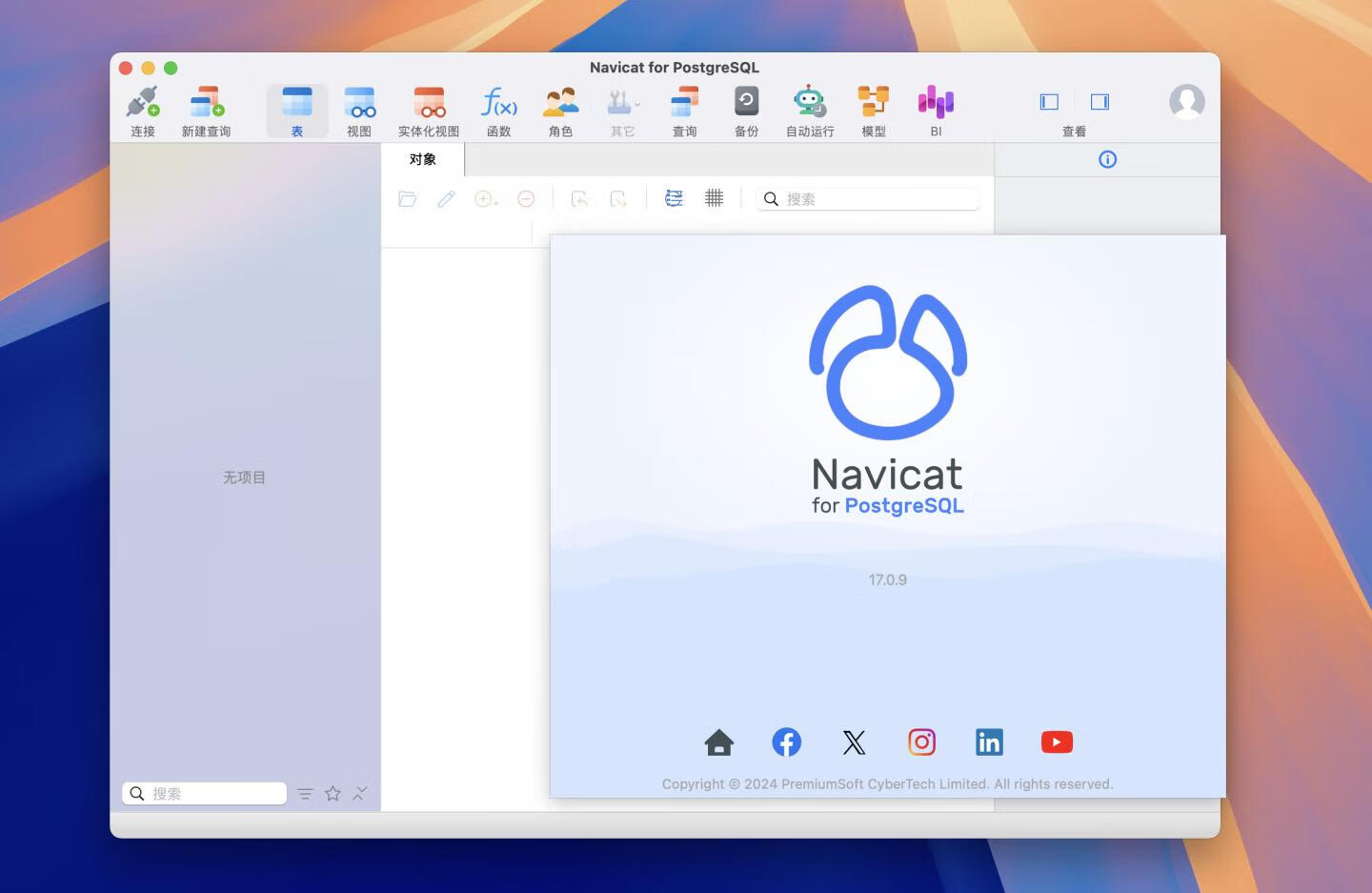 Navicat for PostgreSQL mac v17.0.9 中文激活版 PostgreSQL 数据库开发工具