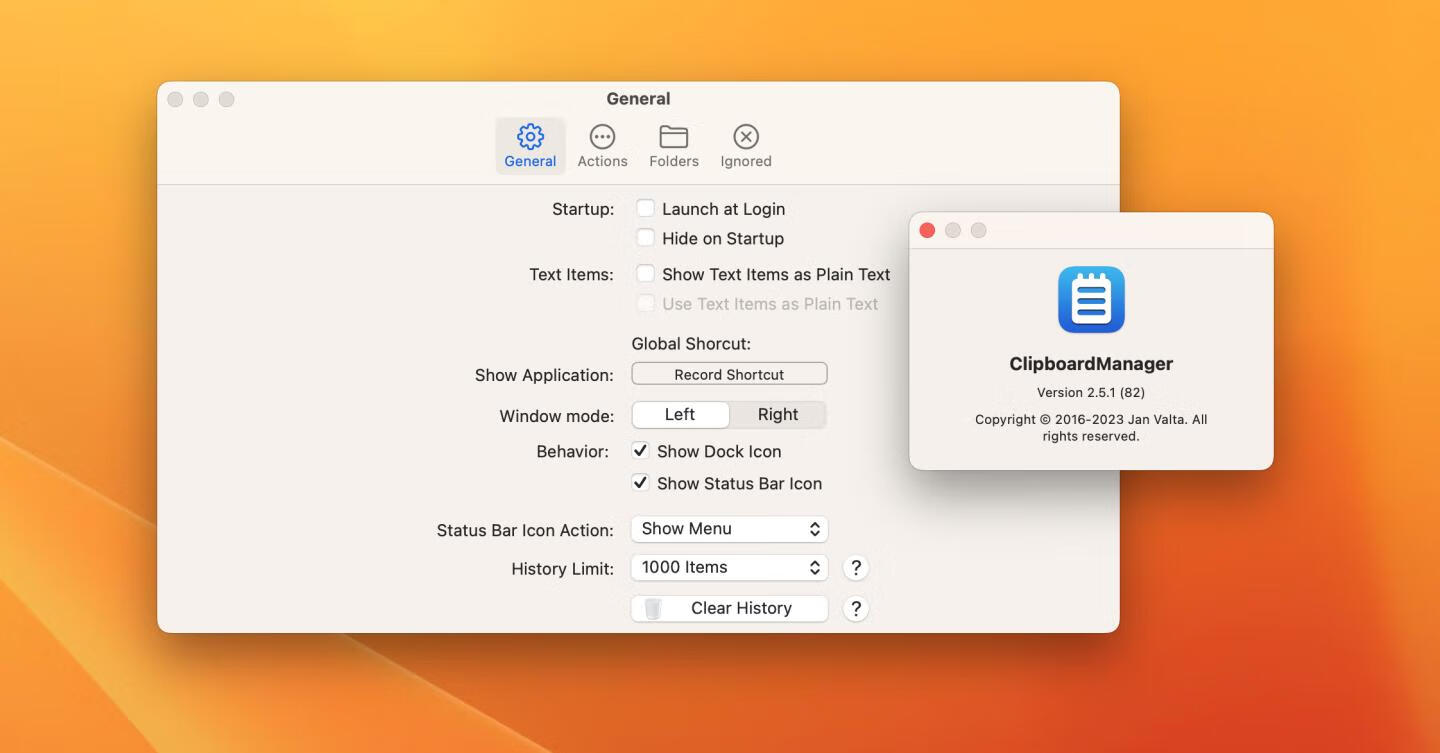 Clipboard Manager for mac v2.5.1英文激活版 mac剪贴板管理软件