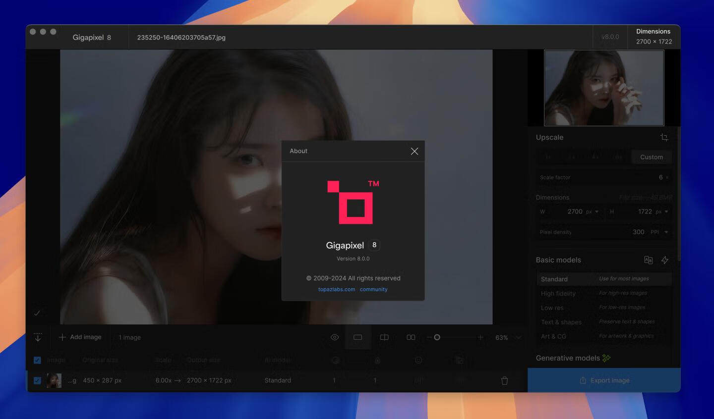 Topaz Gigapixel AI for Mac v8.0.0 直破版 图片无损放大软件