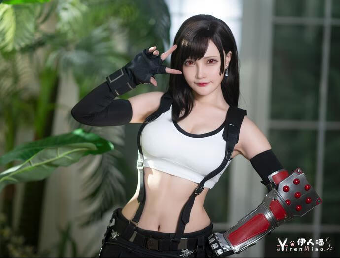 大陆萌主千夜未来蒂法COS图集再掀热潮,网友直呼太顶了!伊人喵 (5).jpg 大陆萌主千夜未来蒂法COS图集再掀热潮,网友直呼太顶了!