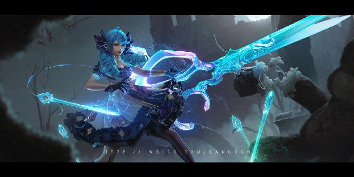 「COSPALY」英雄联盟灵罗娃娃·格温-9P@月潋寒殇i