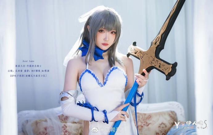 瓜希酱cosplay路易九世-华服的圣骑士 (2).jpg