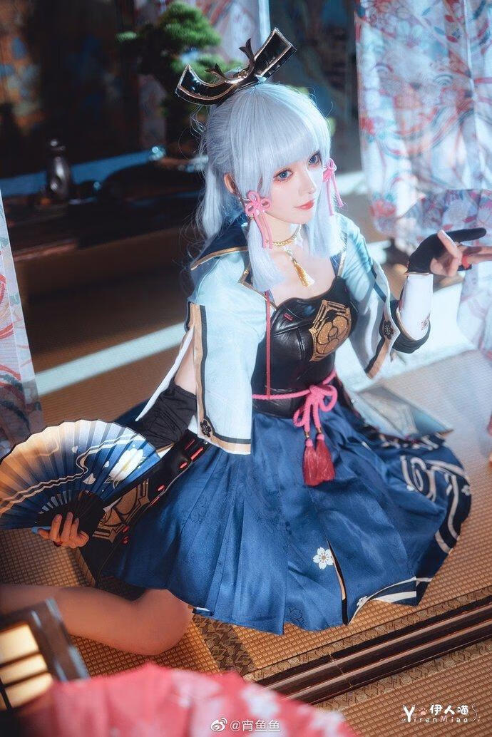 「COSPALY」原神神里绫华-12P @宵鱼鱼