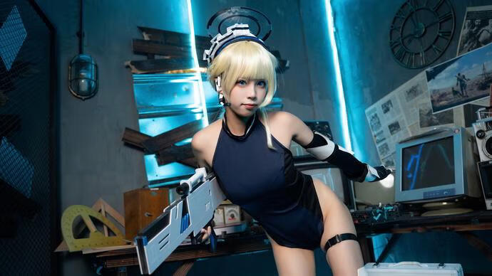 三無人型-蔚蓝档案 飞鸟马时兔女郎 [60P-389MB]