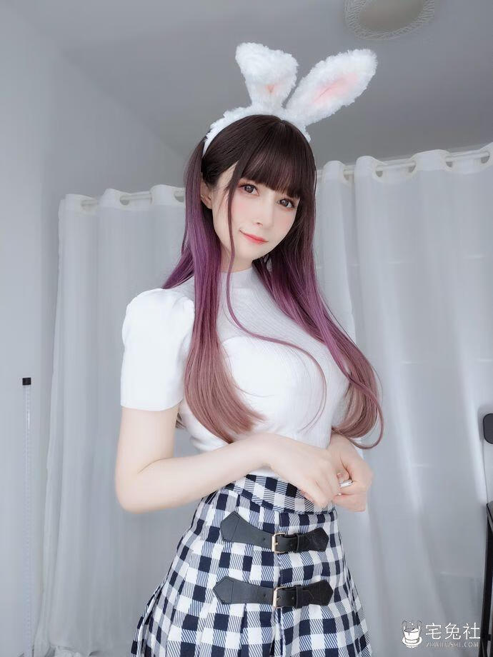 白银81 NO.096 白丝兔女郎 宅兔社.jpg 白银81全套cos图片合集 明码标价四位数起步一次?