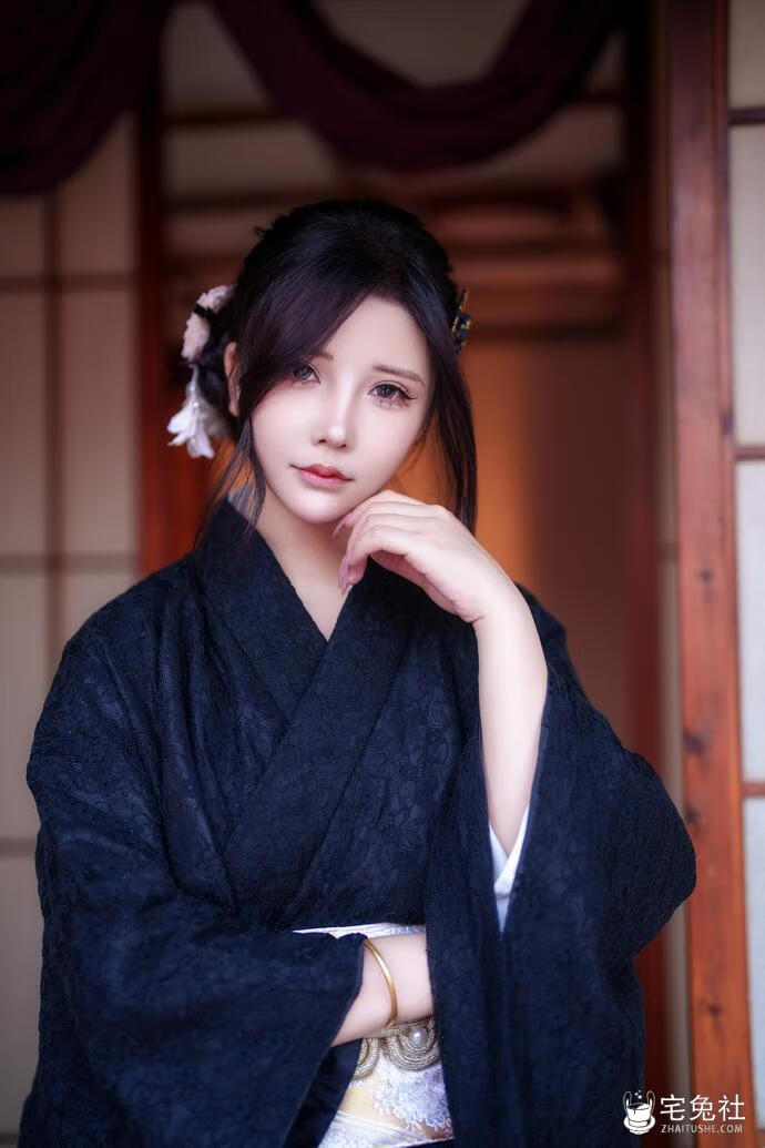 抱走莫子A-NO.054-未亡人太太.jpg 抱走莫子全套cos图片合集 清爽吸睛的黑皮胶衣过足眼瘾