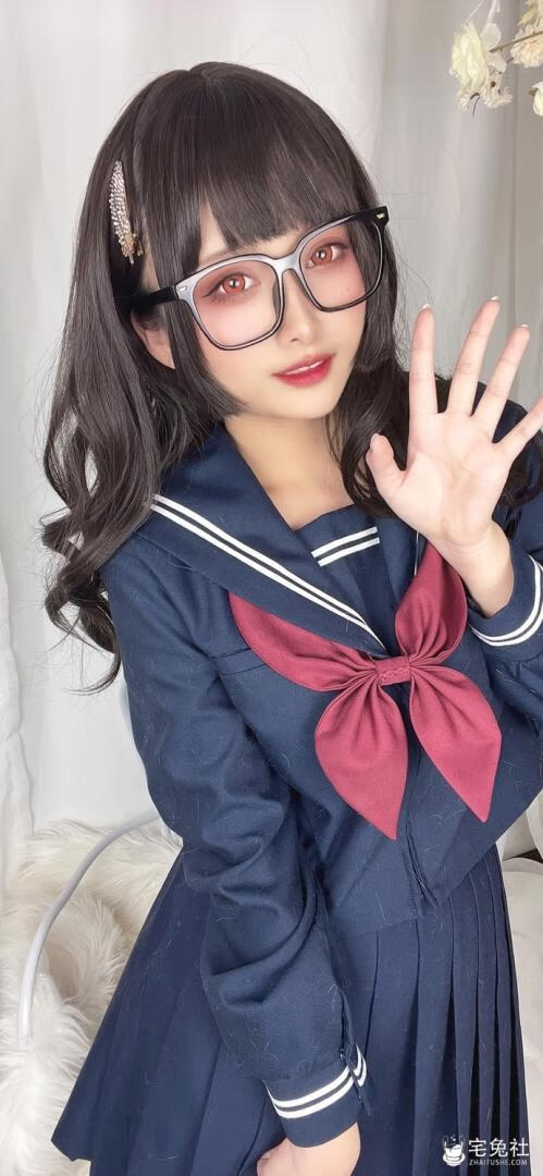 洛璃 LoLiSAMA cosplay作品021 第一次的约会 宅兔社.jpg 洛璃LoLiSAMA全套cos图片合集 大白兔御姐超吸睛