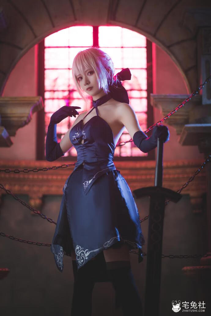 阳炎型小菠萝 cosplay作品003 黑呆破满 (2) 宅兔社.jpg 阳炎型小菠萝全套作品图合集 禁闭者艾瑞尔精彩还原