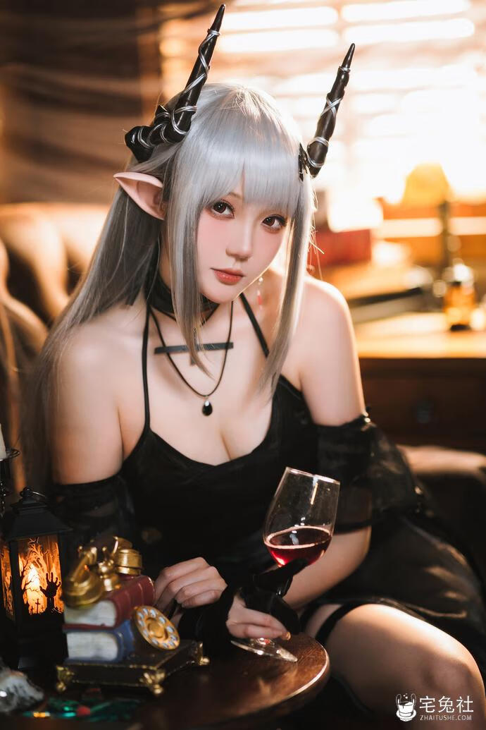 瓜希酱泥岩音律联觉 (6) 宅兔社.jpg 银发女神!瓜希酱泥岩音律联觉零号特工COS可爱的精灵耳朵独具匠心