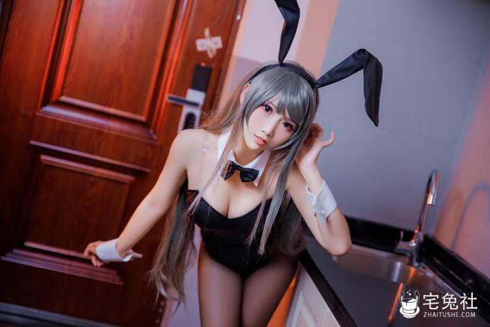 养眼放送！甜美少女面饼仙儿樱岛麻衣兔女郎学姐魅力四射