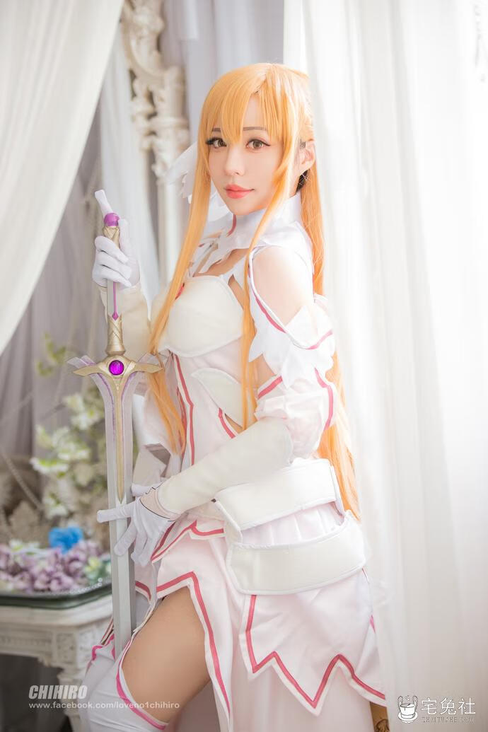 叫我千寻大人 cosplay作品014 Asuna (2) 宅兔社.jpg 叫我千寻大人全套作品图合集 穿越次元华丽中带点叛逆