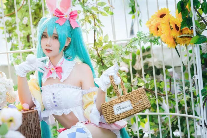 焖焖碳-初音未来 复活节兔子[22P-163M]