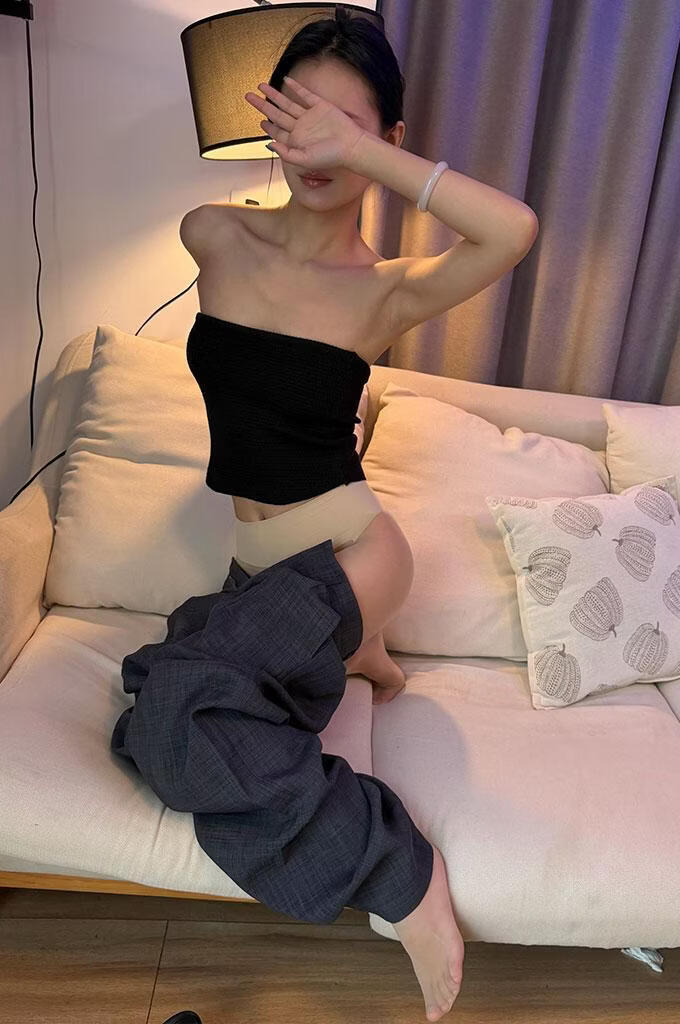 黑色抹胸_库里丝