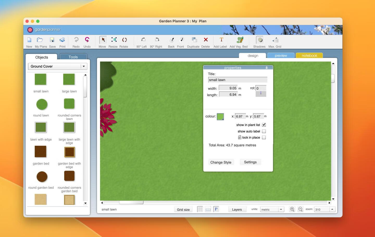 Garden Planner for Mac v3.8.51注册激活版 园林绿化设计软件