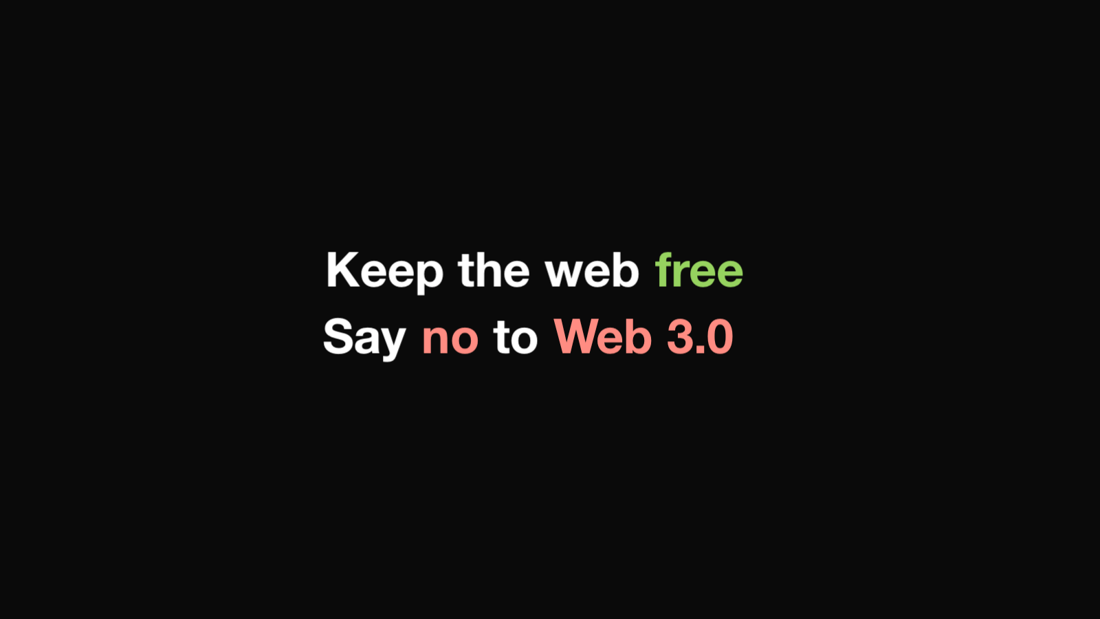 [译] 捍卫自由的互联网，对 Web3 说不