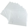

Comix) 10 C330 A4 transparent button bag / bag / storage bag white office stationery