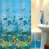 

Jingdong supermarket] green reed waterproof polyester shower curtain Princess complex 180 * 180