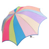 

Jingdong supermarket] paradise umbrella (UPF50 +) colorful world to strengthen the reinforcement of three-fold sunny umbrella 33395E rainbow umbrella